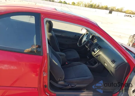 2000 Honda Civic Ex z USA, uszkodzony, nr VIN 1HGEJ8247YL089496